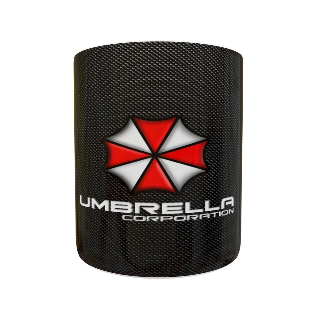 Caneca Resident Evil Umbrella Corporation, Caneca Personalizada Porcelana 325ml, possível adicionar nome para presente.