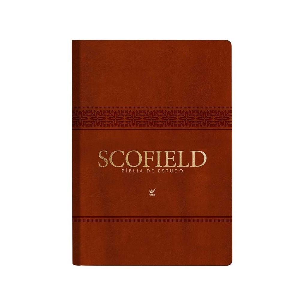 Bíblia De Estudo Scofield | AEC | Letra Grande | Palavras de Jesus em Vermelho | Luxo Marrom