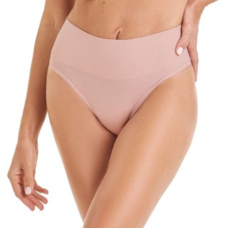 Calcinha Tanga Cós Alta sem Costura Blush em Oferta na Shopee