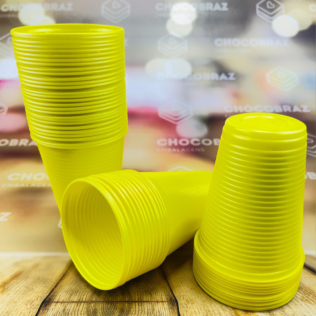 50~250 COPO ANIVERSARIO 200ml AMARELO BELLO FESTAS - Home & Living