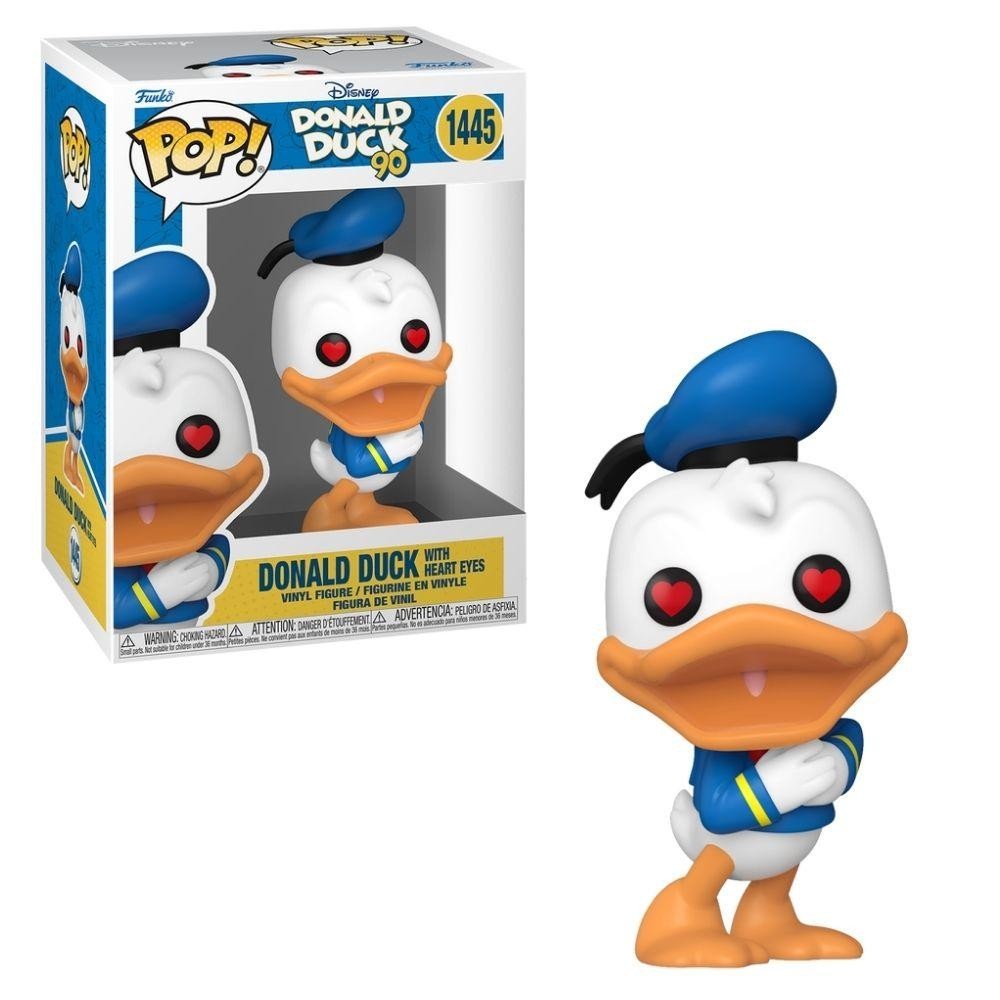 Boneco Funko Pop! Disney Donald Duck 90Th With Heart Eyes em Oferta na Shopee