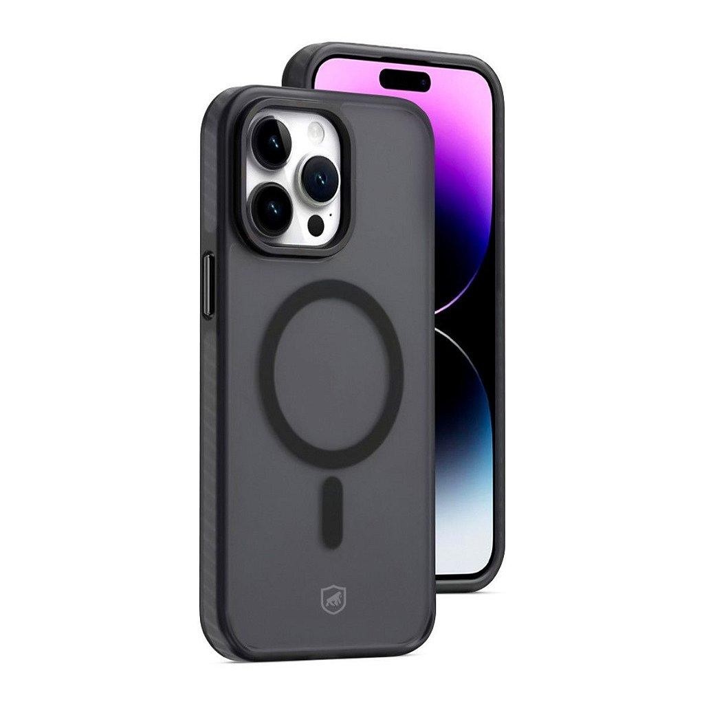 Capa Case Capinha MagSafe Pro Preta para iPhone 14 Pro - Carregamento Rápido - Gshield