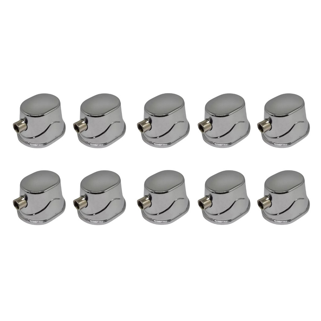 Kit 10 Canoa para Tom Surdo Caixa e Bumbo Cromada M6 19.1