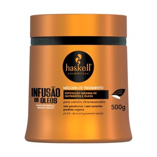 Máscara de Tratamento Infusão de Óleos para Nutrição Haskell 500g em Oferta na Shopee