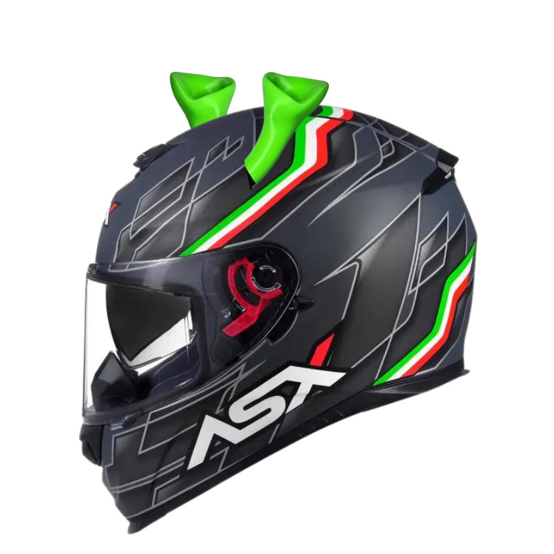 2 Pcs Capacete Da Motocicleta Chifre SHREK Acessórios De Decoração Headwear chifrinho Malvadão Orelha Coroa Shrek Asa