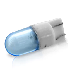 Lâmpada Automotiva Led T10 Modelo Esmagada 12v Luz Azul