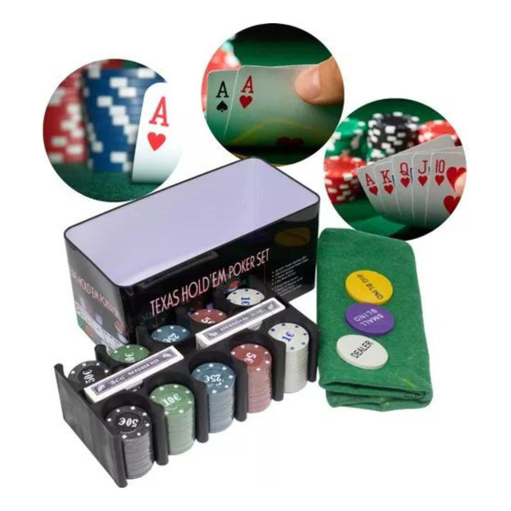 Poker Com 200 Fichas Cassino Royale Iniciante Texas