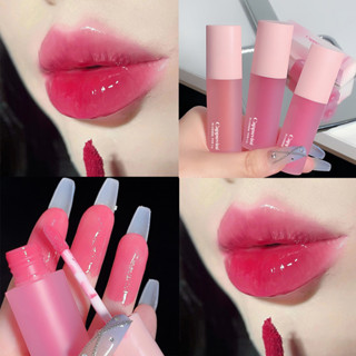 CAPPUVINI Brilho Labial Coração Rosa, Cor Viva, Acabamento Brilhante e Suculento, Hidratan...