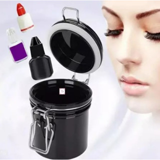 Pote P/ Conservação De Cola P/ Alongamento De Cílios - Preto-GUI ANA em Oferta na Shopee