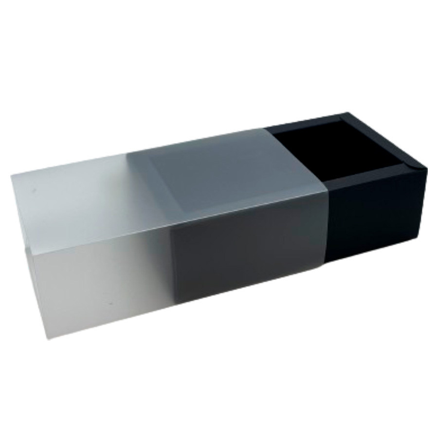 Caixa 2 Pães de Mel - Preta - 16x9x5cm - 1 unidade - Rizzo