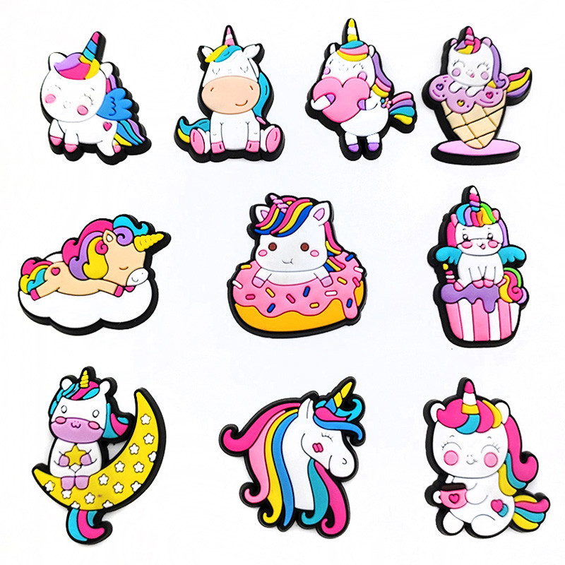 10pcs/set Cartoon Shoe Charms For croc Garden Shoes Accessories Women Kid's Party Gifts Decorações Para Mochila Adultos