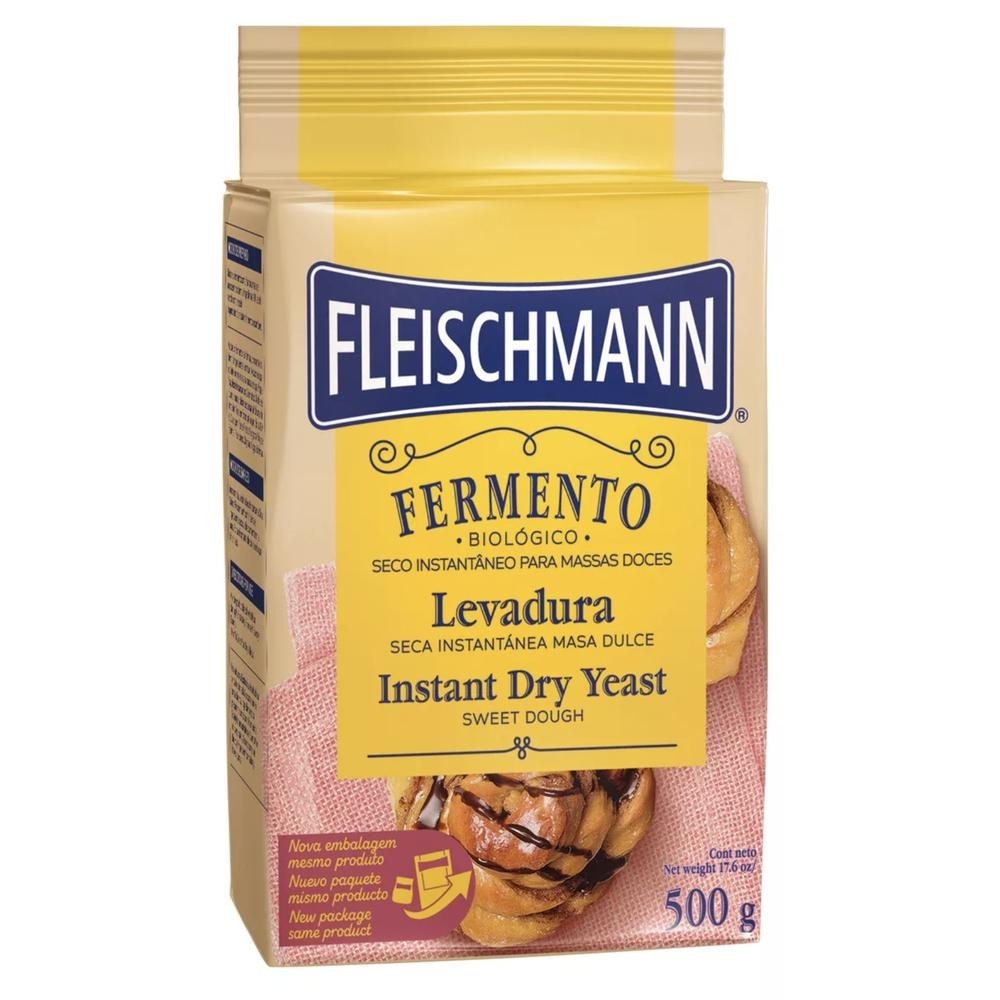 Fleischmann Fermento Biológico Seco Instantâneo Pacote 500G em Oferta na Shopee