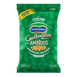 Amíndus Amendoim Sem Pele Salgado 400G