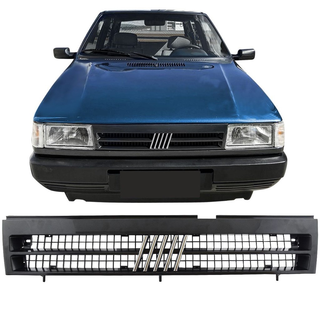 Grade Dianteira Fiat Uno Premio Elba Fiorino 1991 92 93 94 Á 98 1999 c/ Emblema em Oferta na Shopee