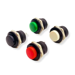 01 Botão Buzina Push Sem Trava Buttom R13-507 Universal