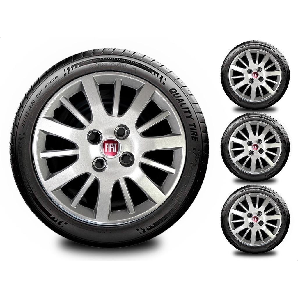 Jogo de calotas Fiat Aro 13 Uno Palio Siena em Oferta na Shopee