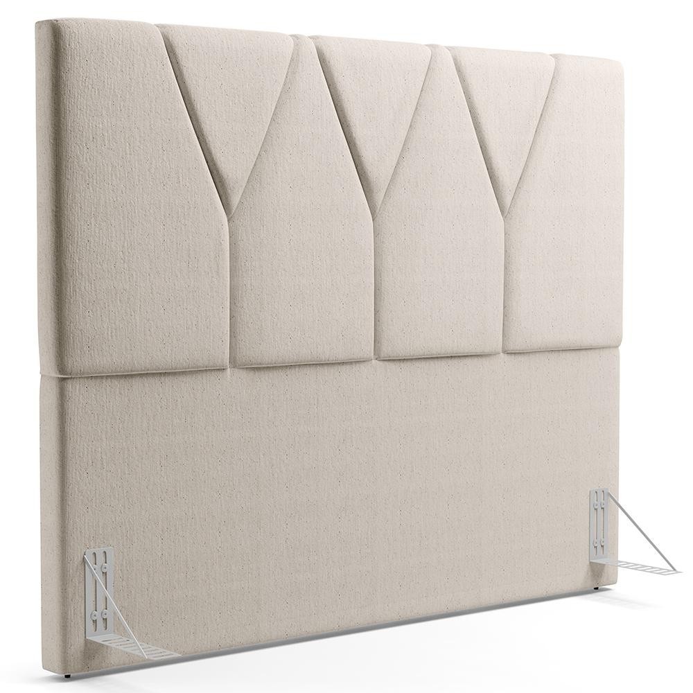 Cabeceira Cama Box Casal 140cm Aura Linho W01 Cru - Mpozenato em Oferta na Shopee