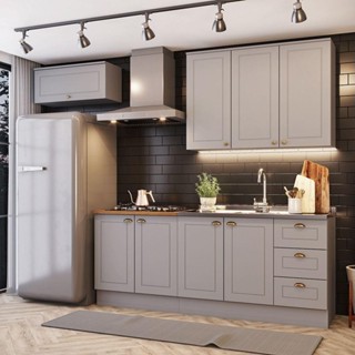 Cozinha Compacta 4 Peças Amy Casa 812 Cinza em Oferta na Shopee