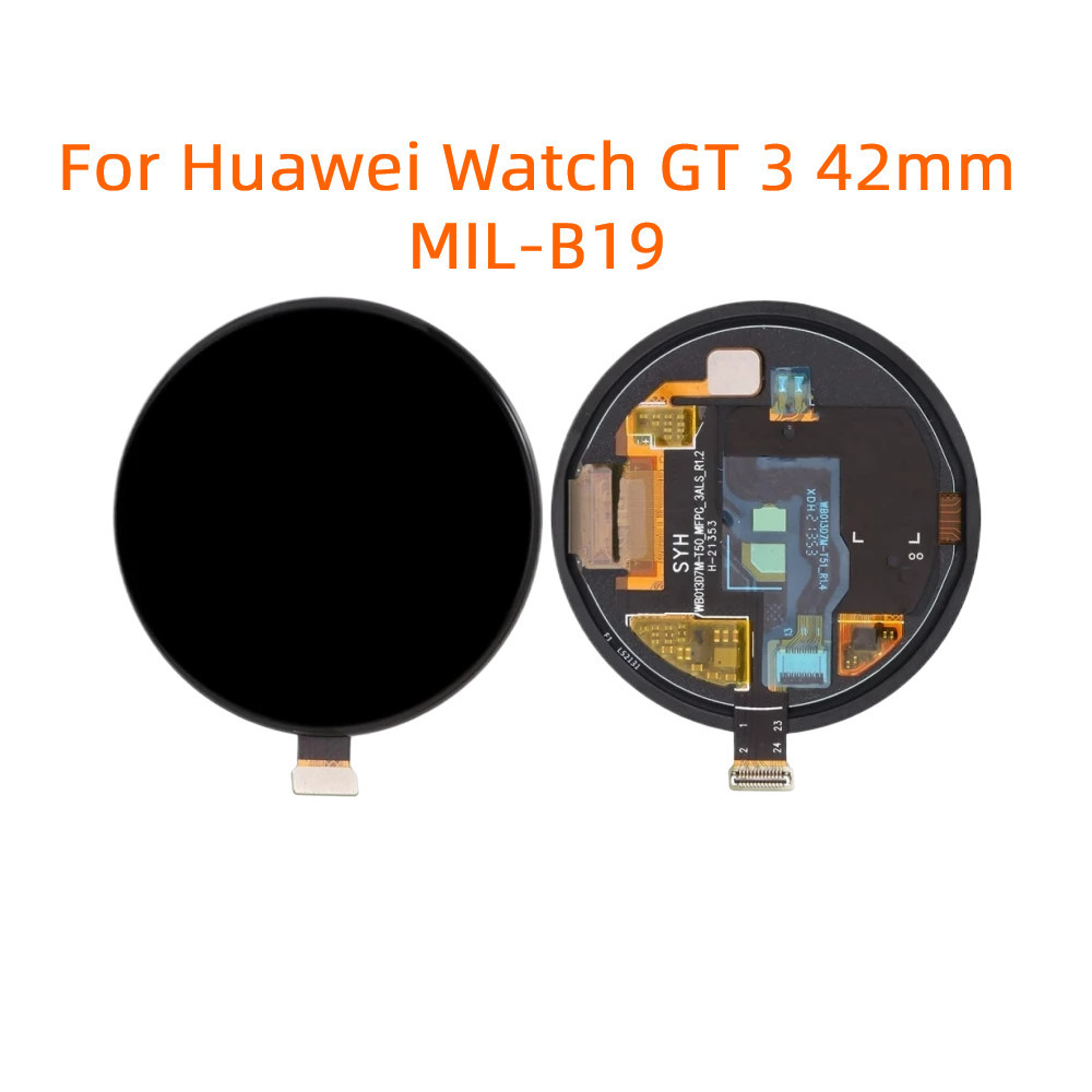 AMOLED Para Relógio Huawei GT 3 42mm MIL-B19 Montagem Do Digitalizador Com Tela De Toque GT3 42mm