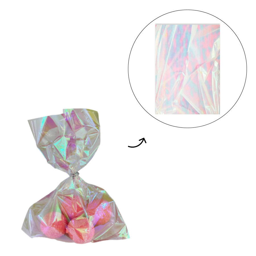 Saco Celofane Nacarado - 13x18cm - 50 unidades - Rizzo