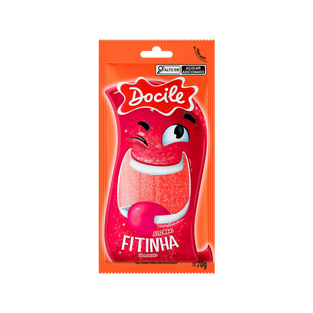 Fitinha Morango Citrico 70g - Docile em Oferta na Shopee