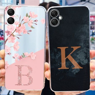 Para Samsung Galaxy A06 Caixa A06 2024 Moda A Z Cartas Iniciais Capa Macia De Silicone Transparente A06 06 GalaxyA06 em Oferta na Shopee