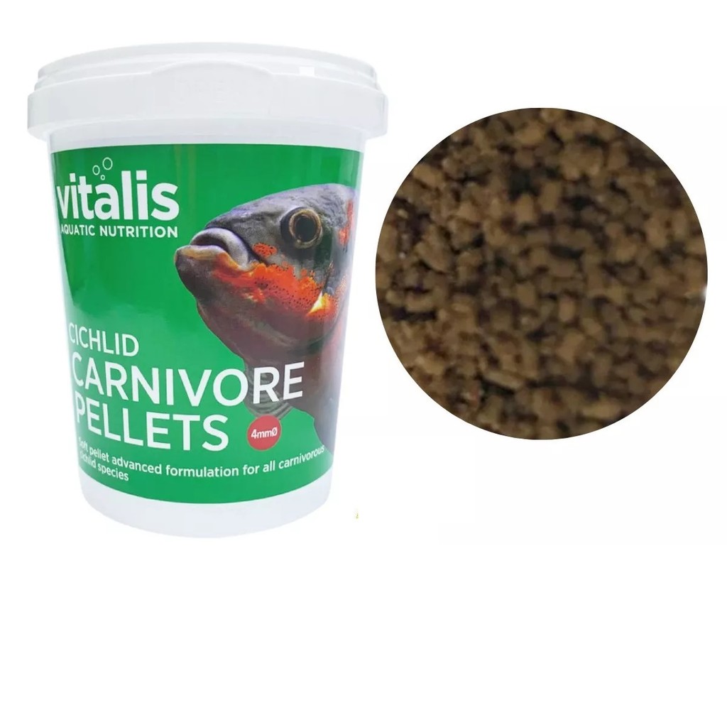 Vitalis Ração Cichlid Carnivore Pellet 300g P/ Agua Doce