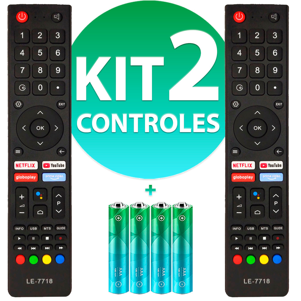 Kit Controle Remoto Compatível Tv Smart Philco Ptv42dswn em Oferta na Shopee