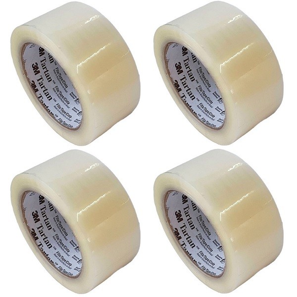 Kit 4 Fita Adesiva 369 Embalagem 3M Transparente 48MM X 50M em Oferta na Shopee