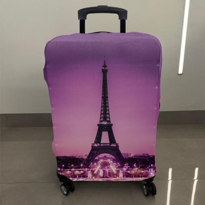 Capa Para Mala Basic Estampa da Torre Eiffel capa protetora
