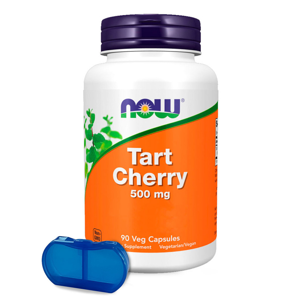 Cereja Azeda 500mg Now Foods Tart Cherry 90Cáp Importado + Porta Cápsulas