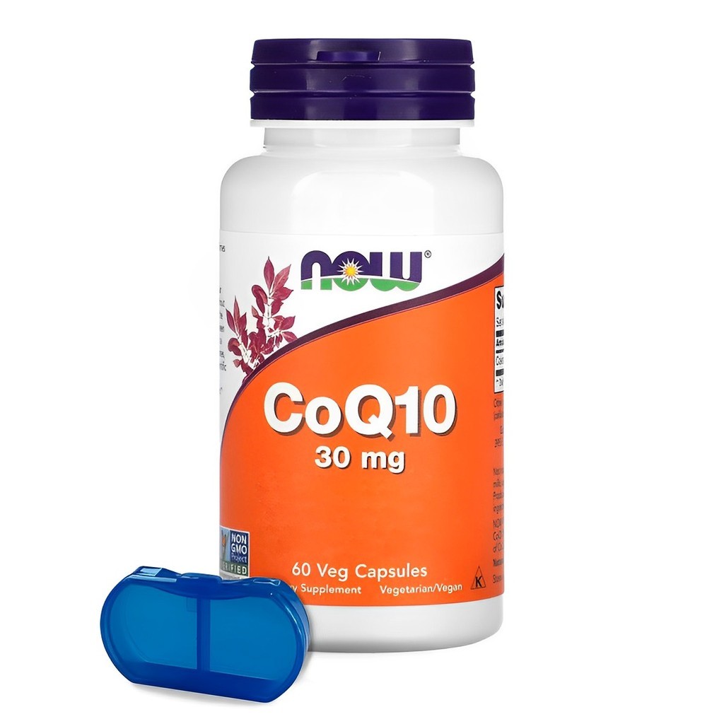 Coenzima CoQ10 30mg Now Foods 60 Caps + Porta Cápsulas em Oferta na Shopee