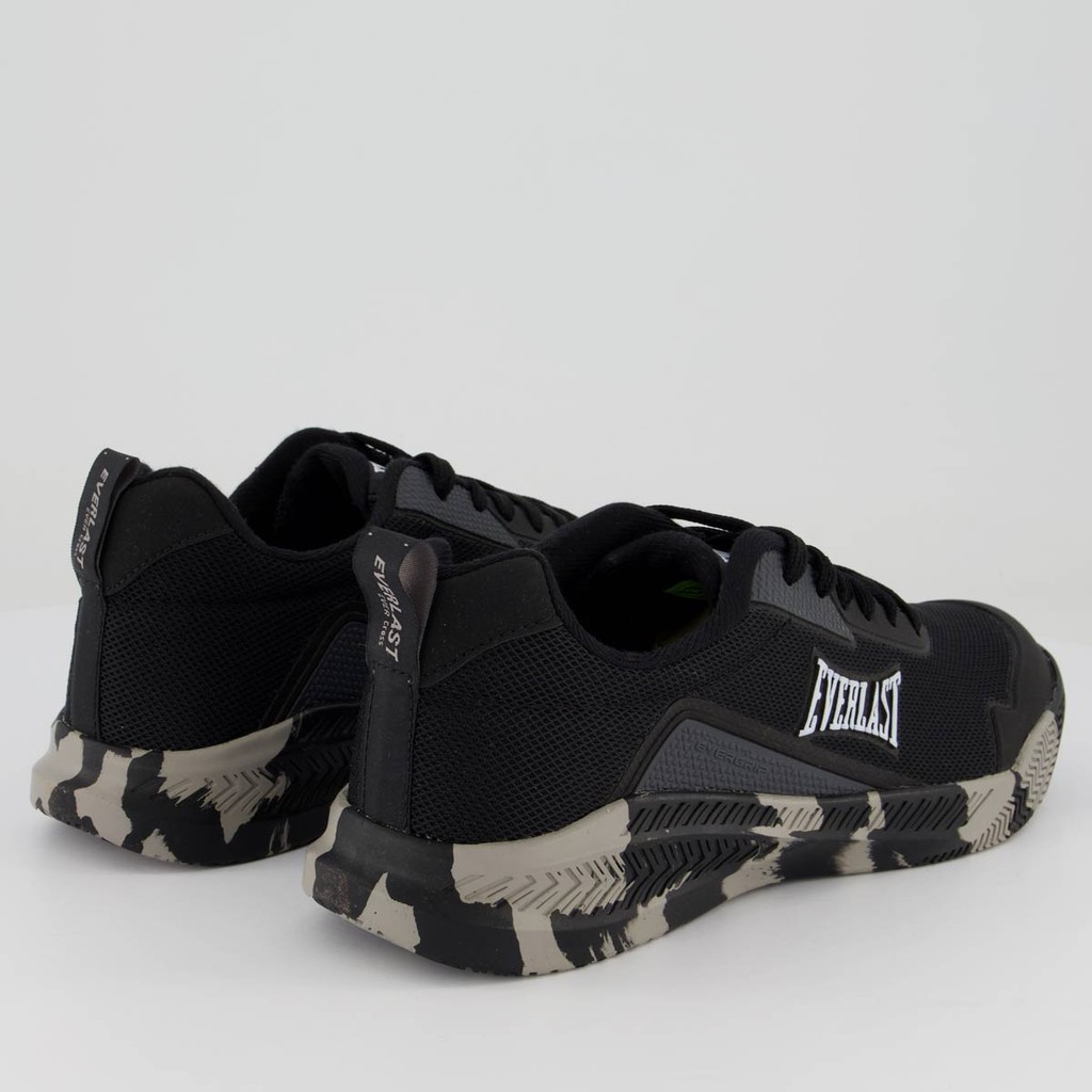 Detalhes do Tênis Everlast Range Pro Preto e Branco