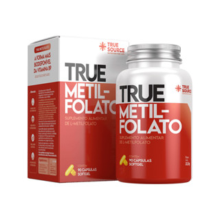 True Metilfolato  90 Cápsulas True Source em Oferta na Shopee