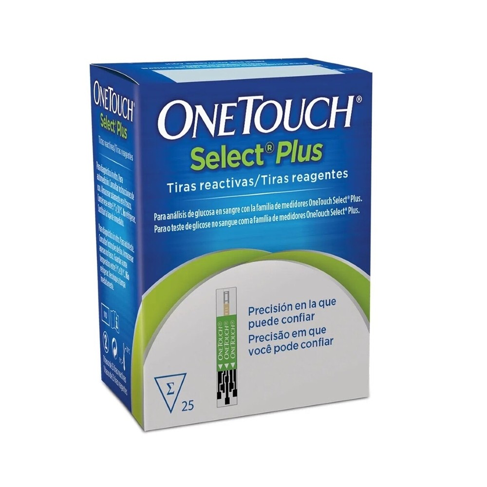 Tiras OneTouch Select Plus 25 Unidades em Oferta na Shopee