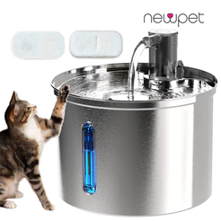 Newpet 3L Distribuidor Inteligente De Água Para Cães E Gatos Com Torneira Bebedouro Para Gato - BIVOLT