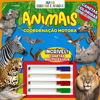 Super Escreva e Apague - Animais em Oferta na Shopee