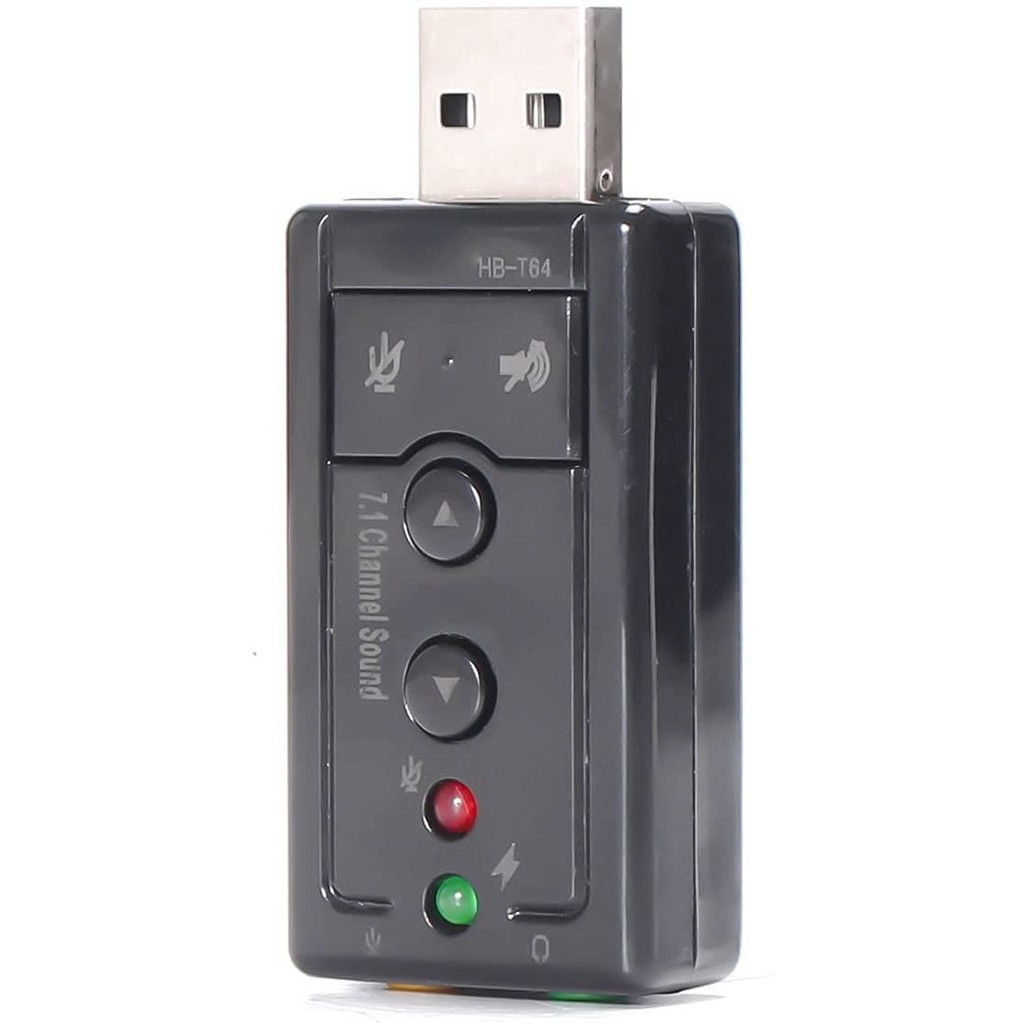 Adaptador De Placa De Som 7.1 - Plug And Play Usb