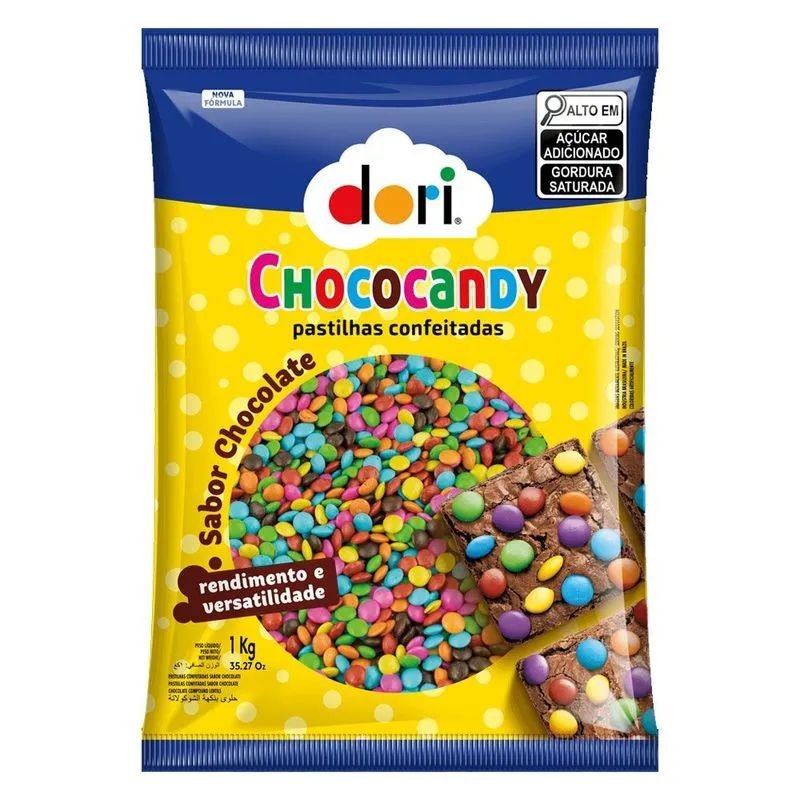 Confeito Chococandy Chocolate Dori 1kg - Food & Beverages