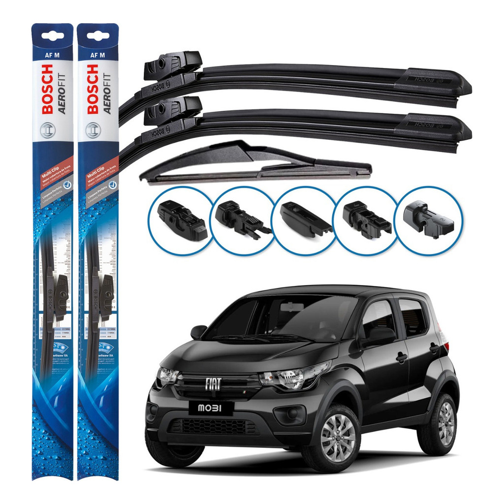 Palheta Diant Traseira Multiclip Bosch Fiat Mobi 2021 A 2024 em Oferta na Shopee