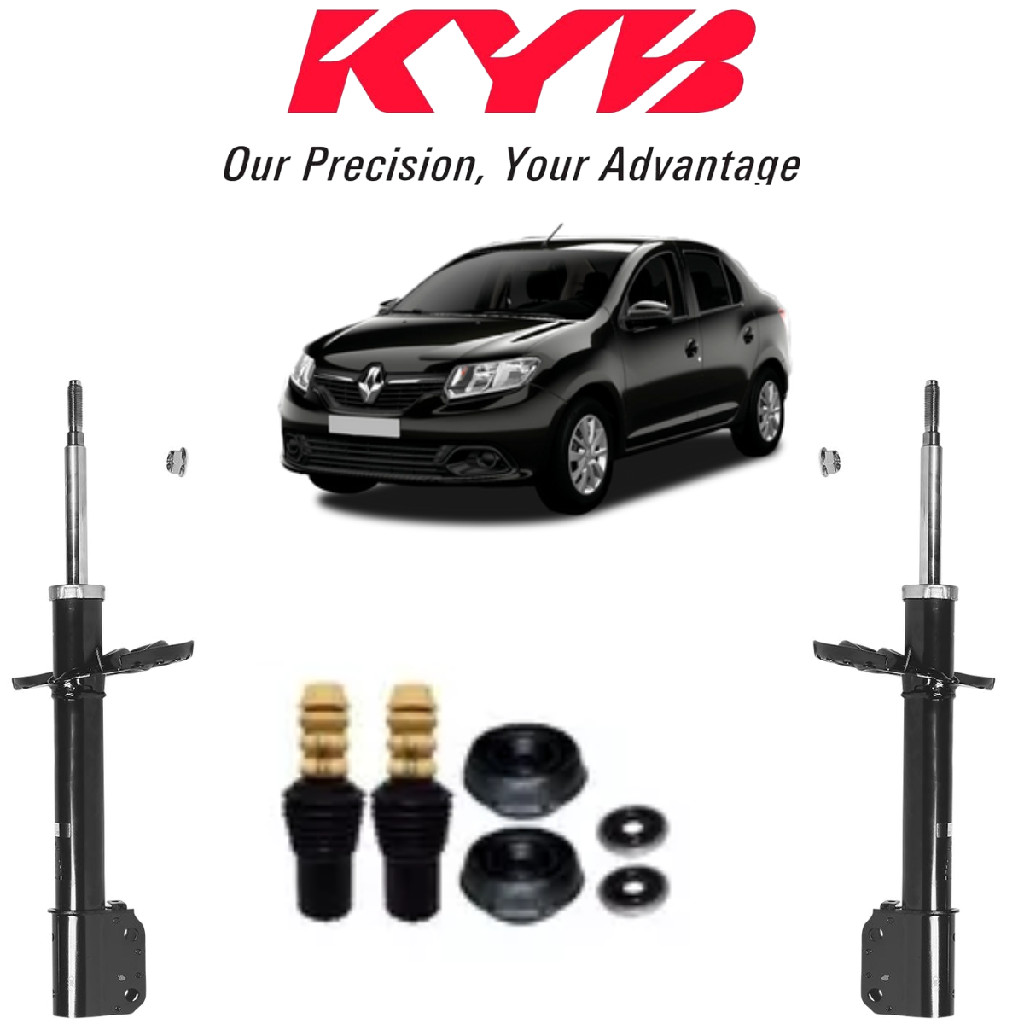 2 Amortecedor Dianteiro Original Kayaba+Kit Coxim Logan 1.6 2020