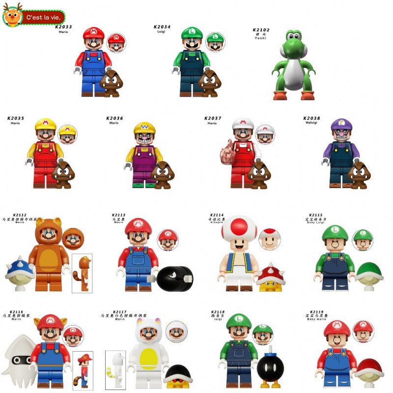 Brinquedo de montar Peça decorativa Brinquedos de Menino Presente de aniversário boneco de Encanador