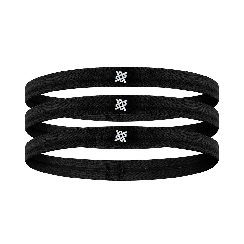 Faixa de Cabelo HUPI Kit 03 Faixas Preto