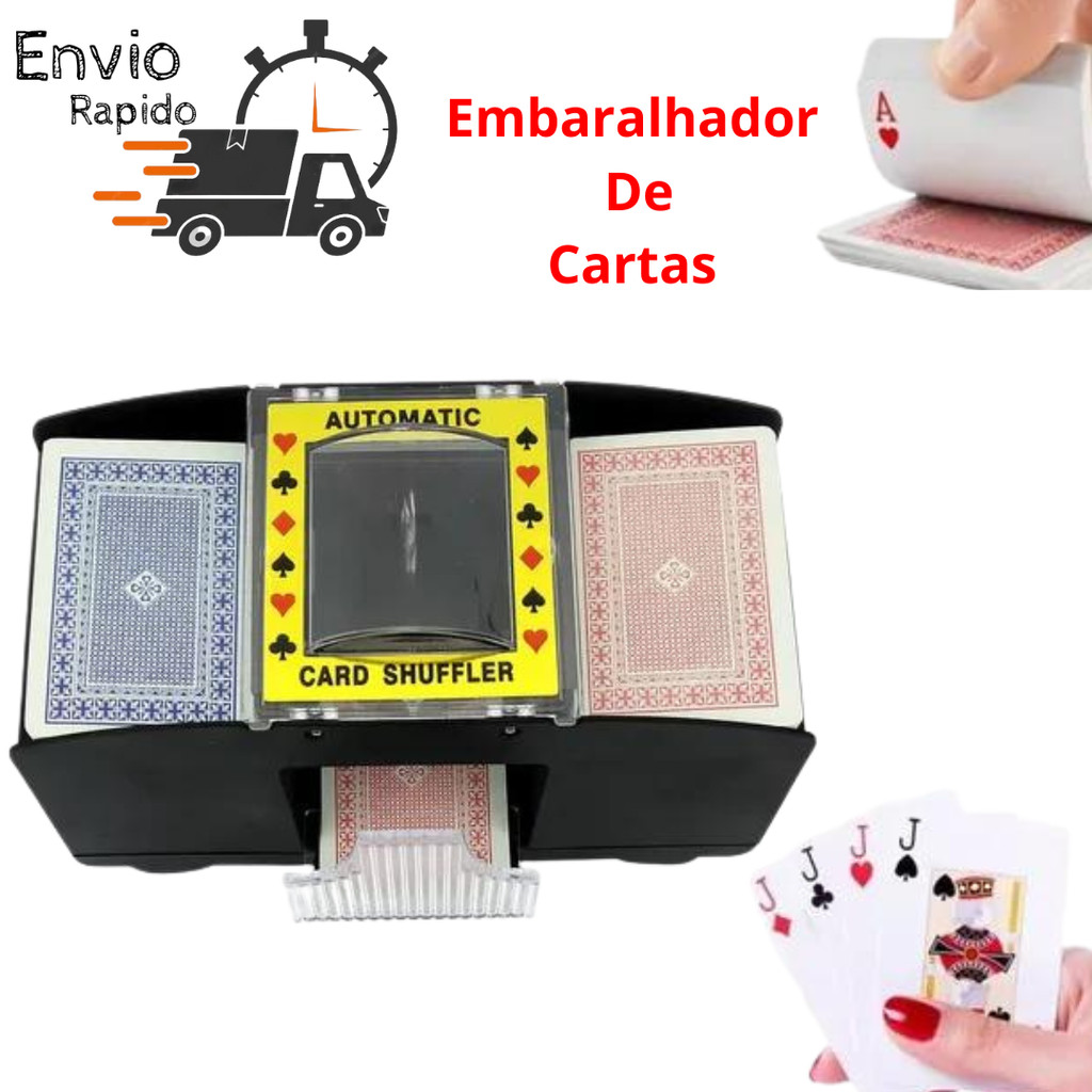 embaralhador de cartas misturador automático uno Baralho Poker Truco  profissional jogos