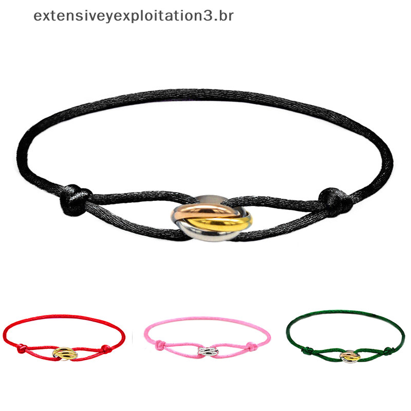 【extensiveyexploitation3.br】 Retro Lucky Woven Rope Bracelet Circles Bangles Jewelry Gifts . em Oferta na Shopee