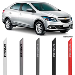 Jogo Friso Lateral Pintado Gm Novo Prisma 2013 2014 2015 2016 2017 2018 2019