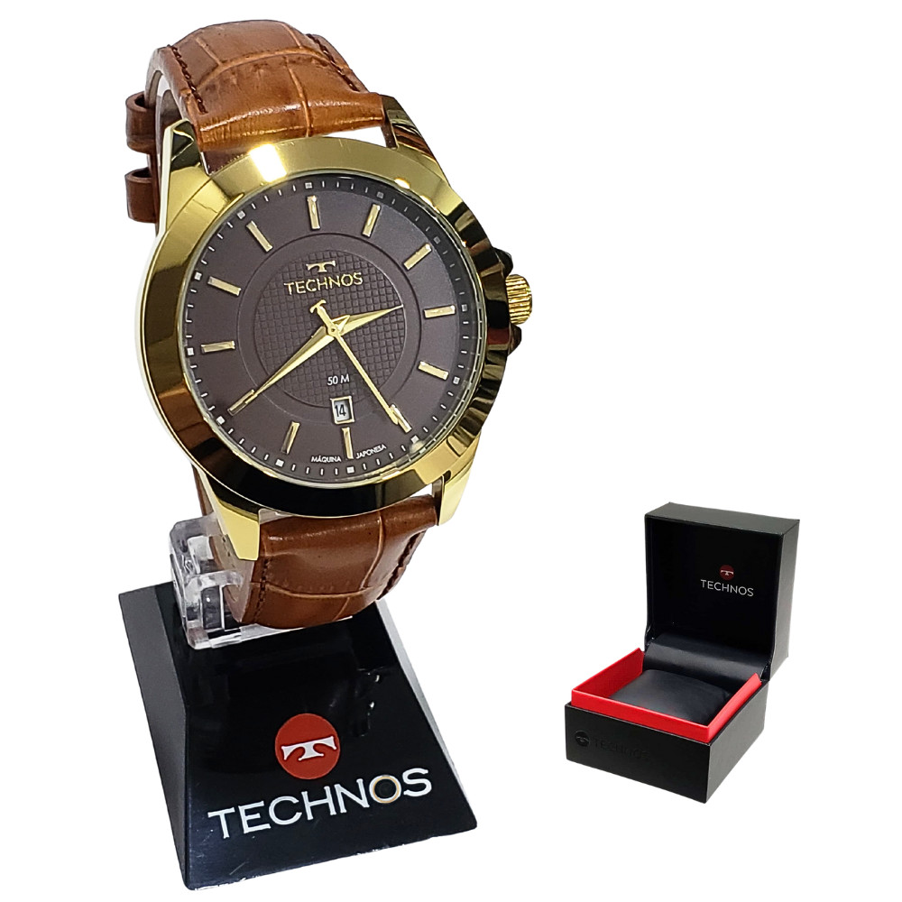 Relógio Technos Masculino Steel Dourado 2115MYA/0M em Oferta na Shopee