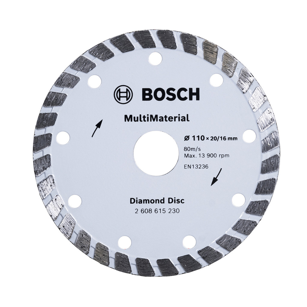 Disco Diamantado 110mm Bosch MultiMaterial Turbo - Home & Living