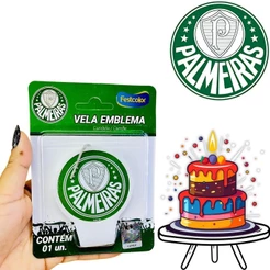 VELA PALMEIRAS FESTCOLOR (CHOCO)