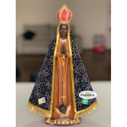 Imagem Nossa Senhora Aparecida 45cm Manto Brilho (Italiana)